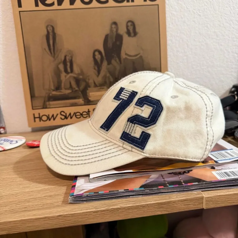 Unbranded Men's Cream and White Hat